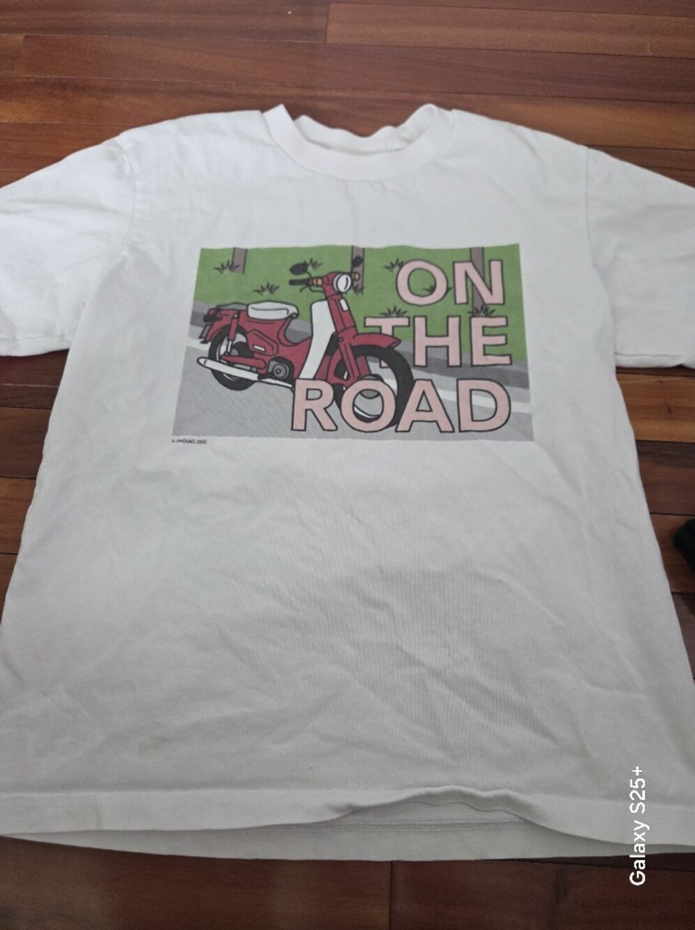 Uniqlo Vietnam White Graphic Tee with Red Motorbike Scooter Tshirt